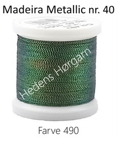 Madeira Metallic nr. 40 farve 490 grøn/sort/guld